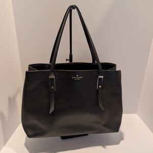 Kate Spade Black Leather Tote Bag - Pre-owned Condition